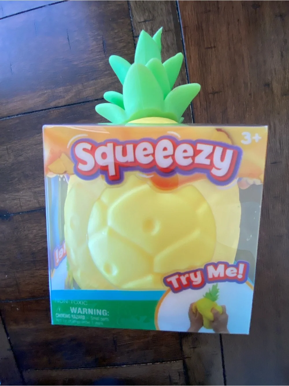 Pineapple Squeezable Toy - Yellow & Green